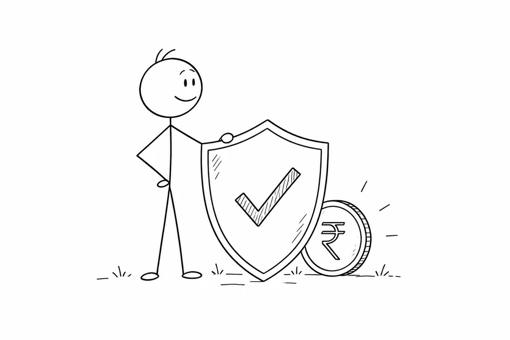 Stick figure illustration for How a rainfall future works