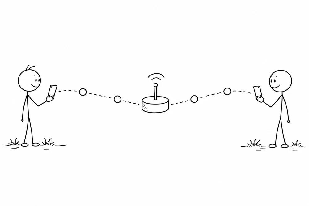 Stick figure illustration for Who Makes Money When You Send Money in India